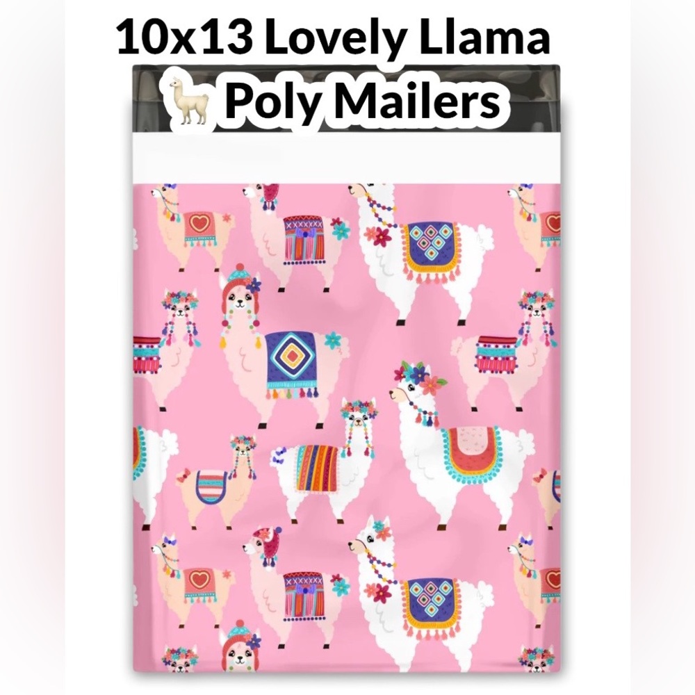 Lovely Llama 🦙 Poly Mailers 10x13 Pack of 50 PRICE IS FIRM - Picture 3 of 6